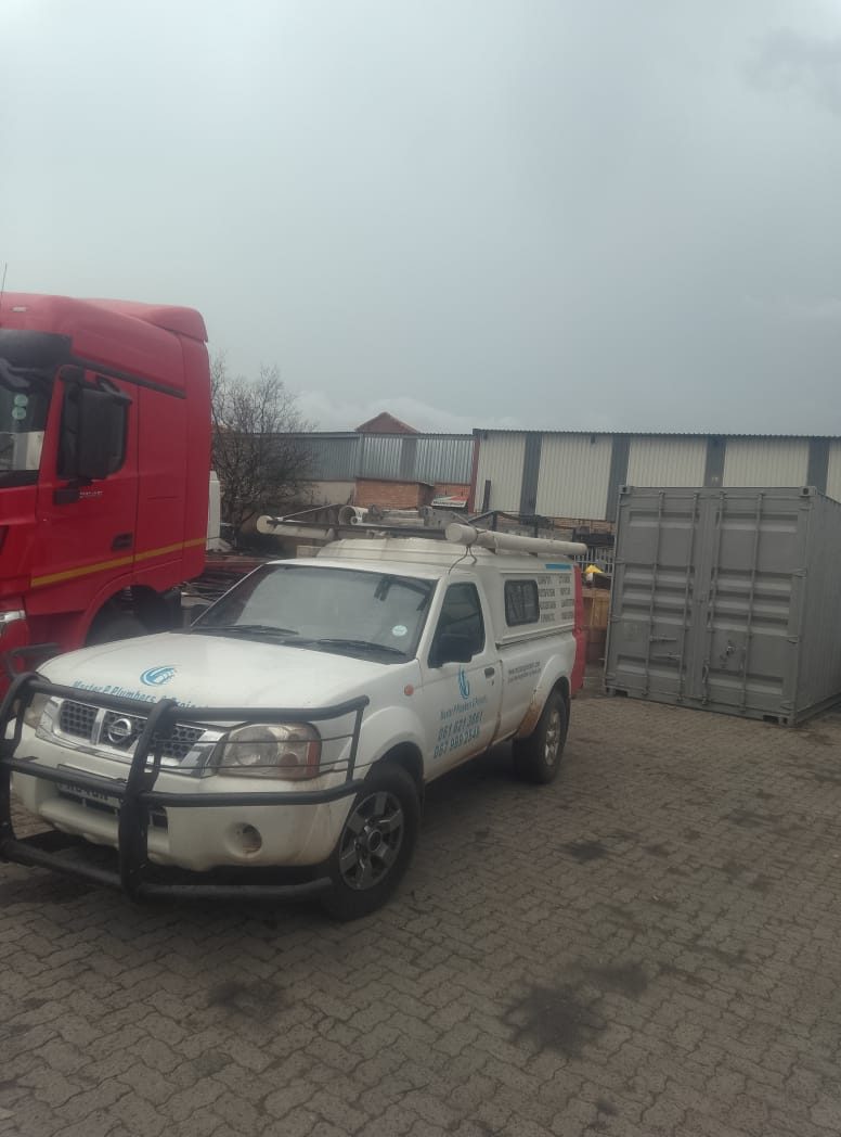 MasterP Plumbers branded vehicle on site